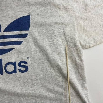 Vintage Adidas T-Shirt Size Large Double Sided 90s
