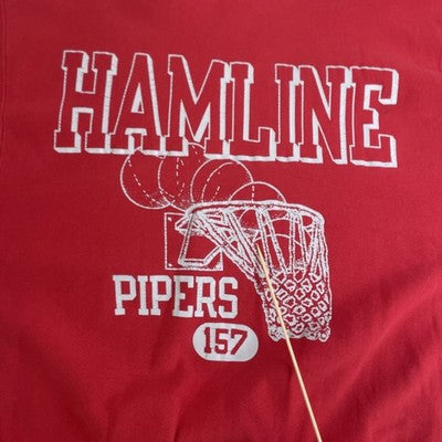 Vintage Hamline Pipers Basketball Champion Reverse Weave Sweatshirt Size XL 90s