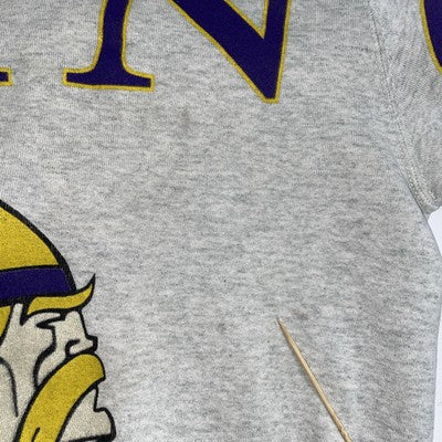 Vintage Minnesota Vikings Spell Out Sweatshirt Crewneck Size Large 1992 90s NFL
