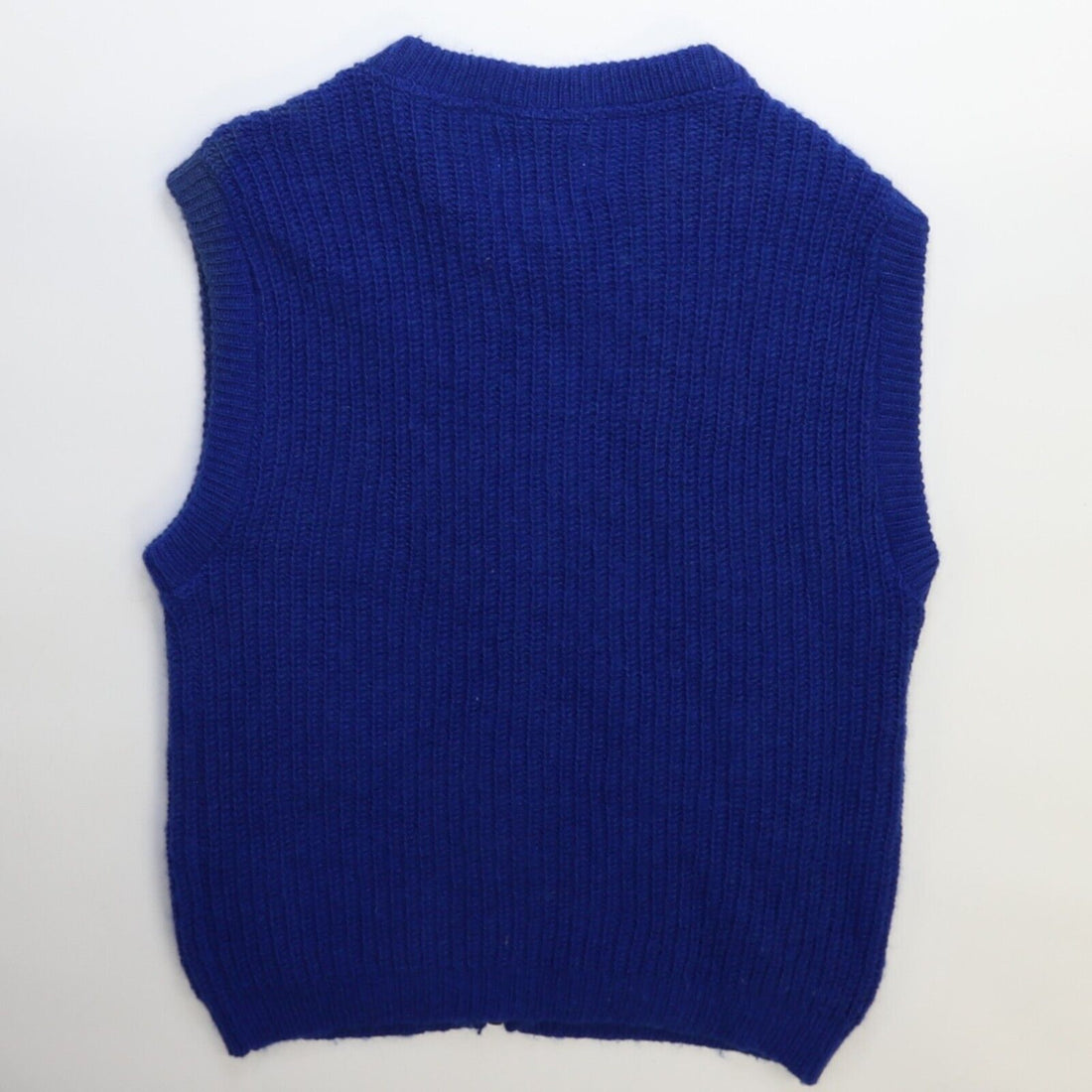 Vintage Pendleton Wool Knit Sweater Vest Size Small Blue