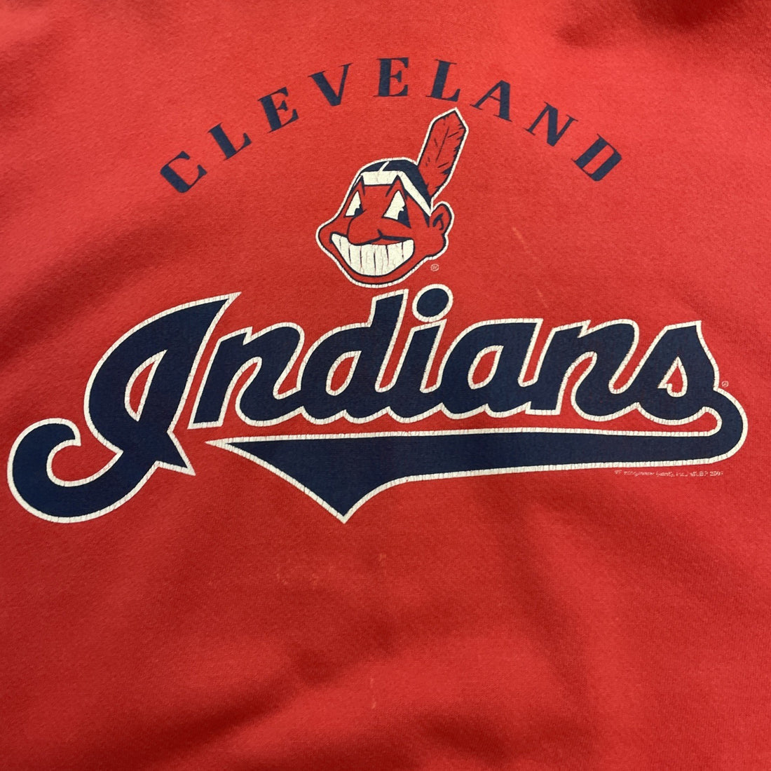 Vintage Cleveland Indians Lee Sweatshirt Hoodie Size XL MLB