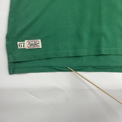 Polo Ralph Lauren Football Rugby Shirt Size Large Green Chief Head