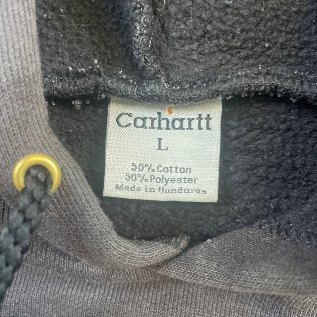 Carhartt Sweatshirt Hoodie Size Large Black