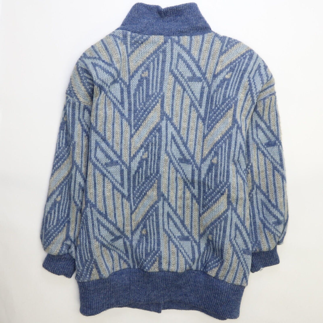 Vintage Tundra Wool Bomber Jacket Size Small Blue