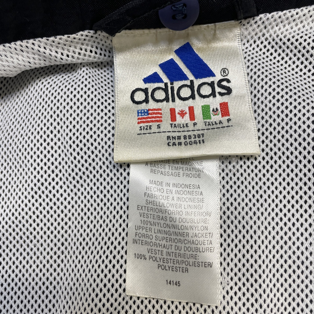 Vintage Adidas Windbreaker Light Jacket Size Small