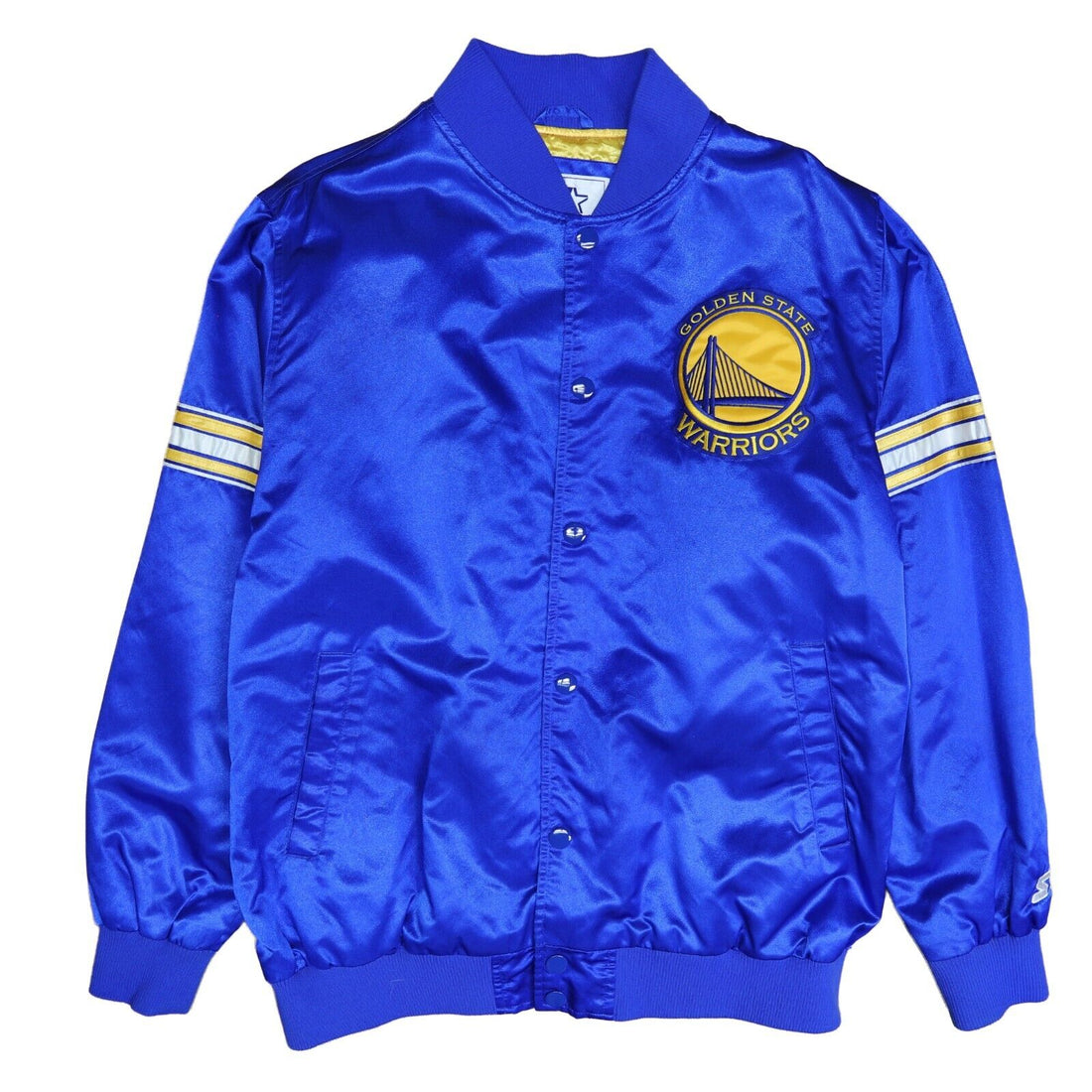 Golden State Warriors Starter Satin Bomber Jacket Size XL NBA