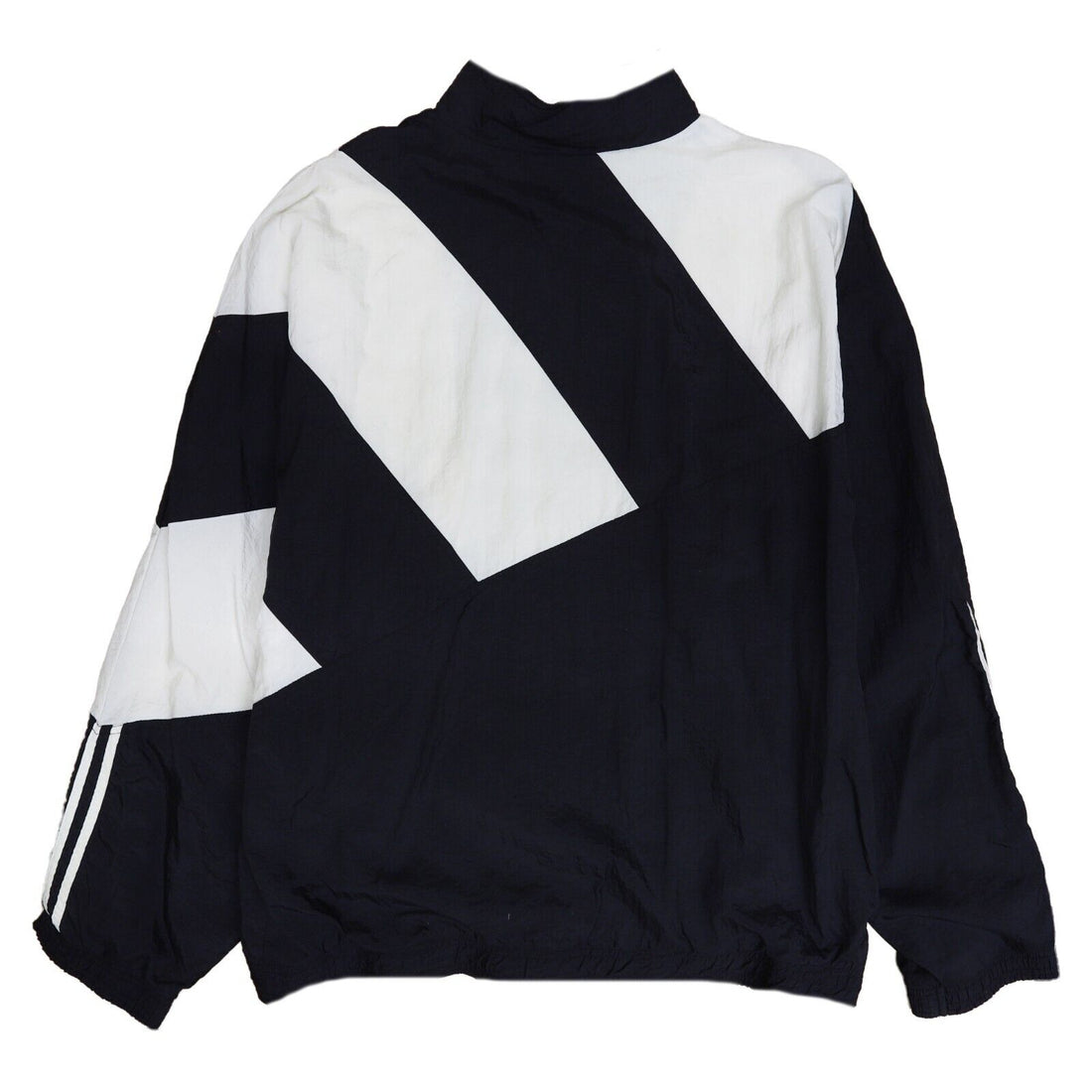 Vintage Adidas Windbreaker Light Jacket Size XL Black Embroidered
