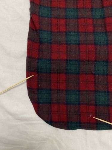 Vintage Pendleton Wool Field Button Up Shirt Size Medium Red Plaid