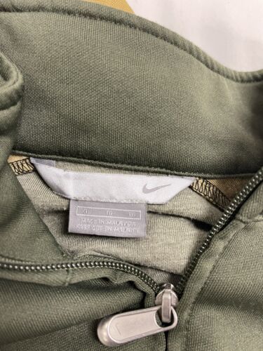 Vintage Nike Track Jacket Size XL Tonal Green Embroidered Spell Out