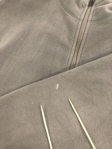 Vintage Nike ACG Therma Fit Fleece Jacket Size XL Gray Full Zip Thermal Layer 2