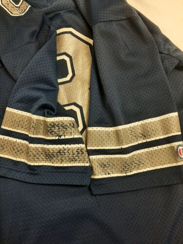 Vintage Dallas Cowboys Troy Aikman Champion Football Jersey Size 44 Blue 90s NFL