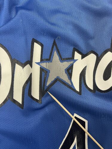 Vintage Orlando Magic Penny Hardaway Champion Jersey Size 44 Blue NBA