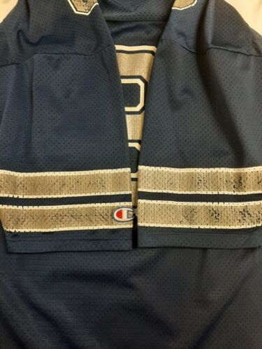 Vintage Dallas Cowboys Troy Aikman Champion Football Jersey Size 44 Blue 90s NFL