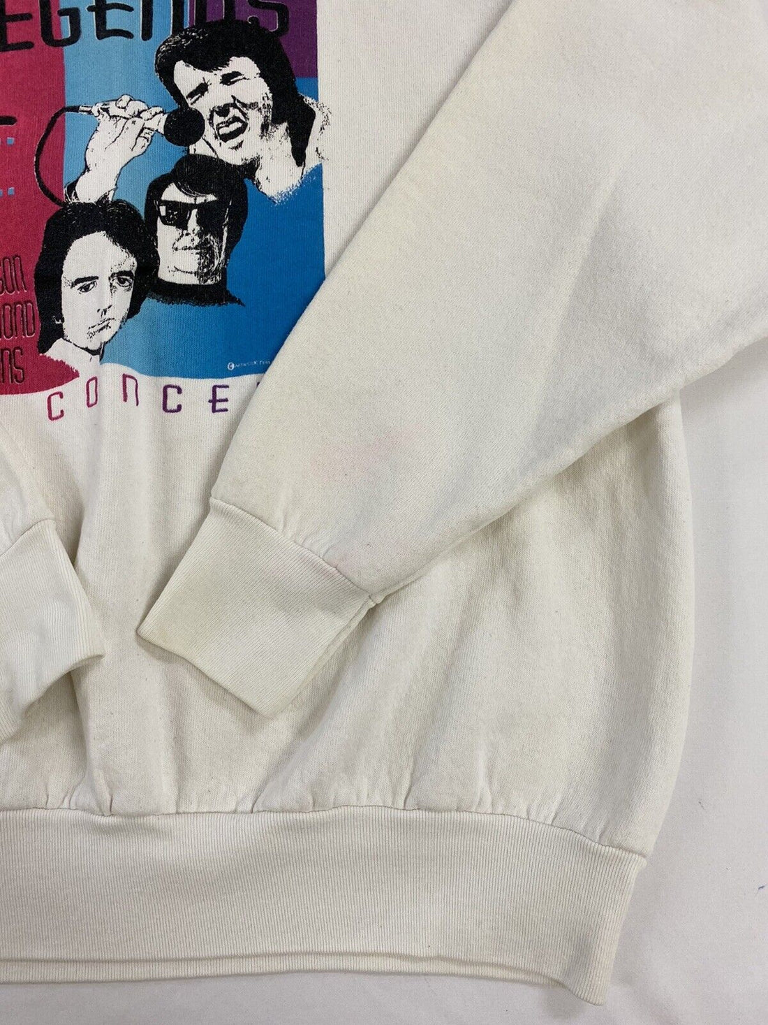 Elvis Presley Legends Concert Sweatshirt Crewneck XL Diamond Valens Orbison VTG