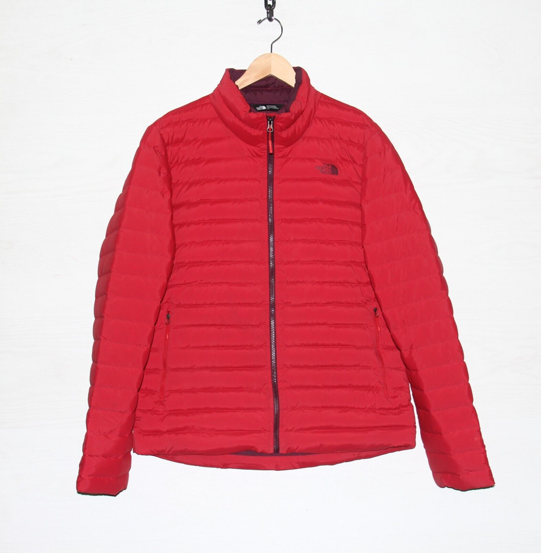 The North Face Stretch Down Insulated Puffer Jacket Size Large Red