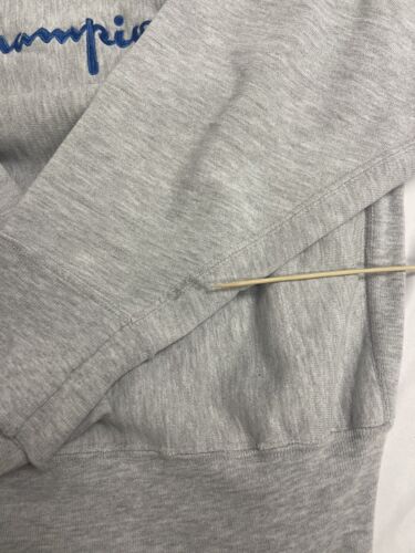 Vintage Champion Reverse Weave Sweatshirt Crewneck Size Large Gray 80s Spell Out