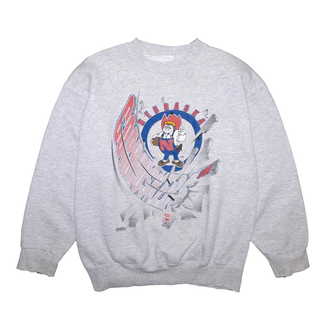 Vintage Nebraska Cornhuskers Football Sweatshirt Crewneck Size Large NCAA