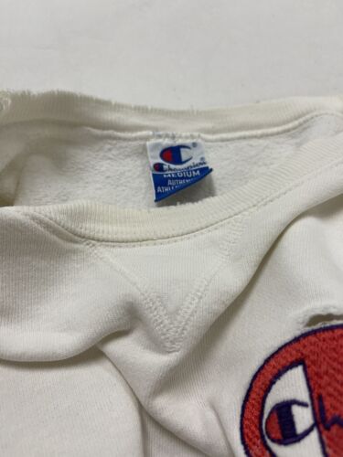 Vintage Champion Sweatshirt Crewneck Size Medium Embroidered Spell Out 90s