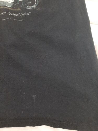 Vintage Harley Davidson Motorcycles Springer Softail 3D Emblem T-Shirt 2XL 1991