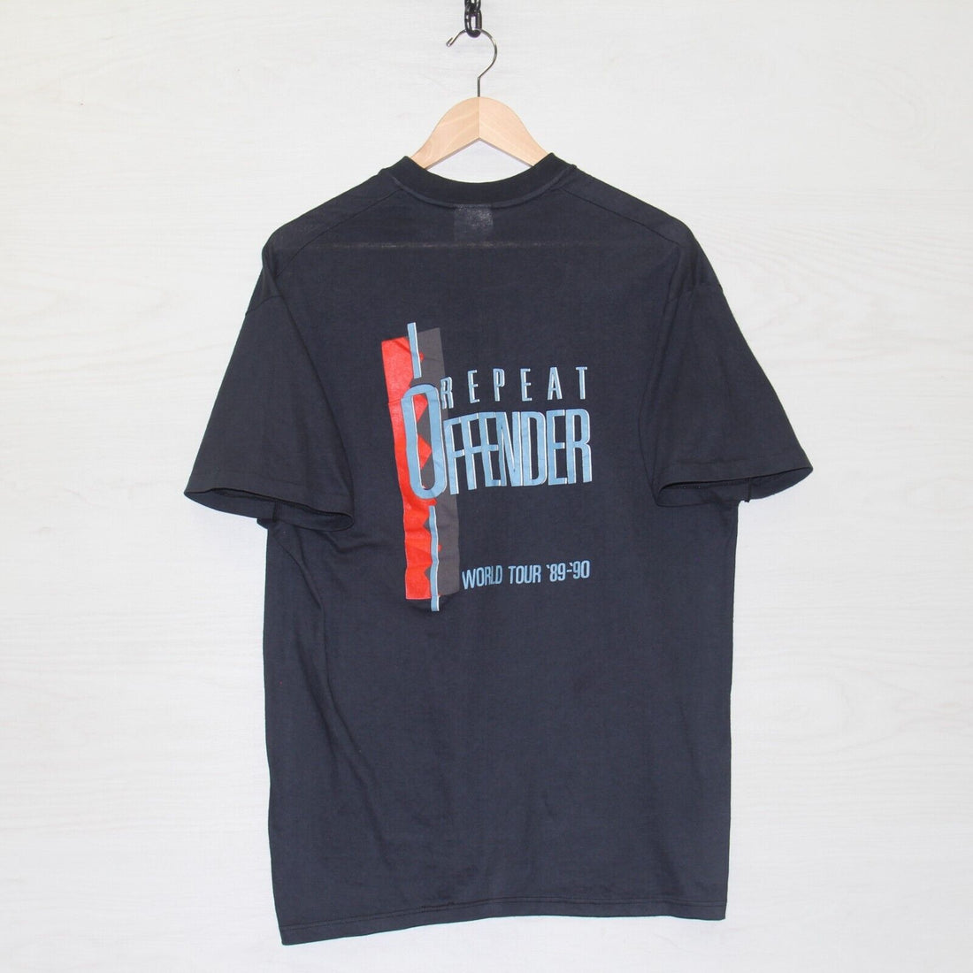 Vintage Richard Marx Repeat Offender Tour T-Shirt Size XL Black 1990 90s