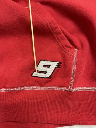 Vintage Kahne Dodge Chase Authentics Sweatshirt Hoodie Size XL Red NASCAR Racing