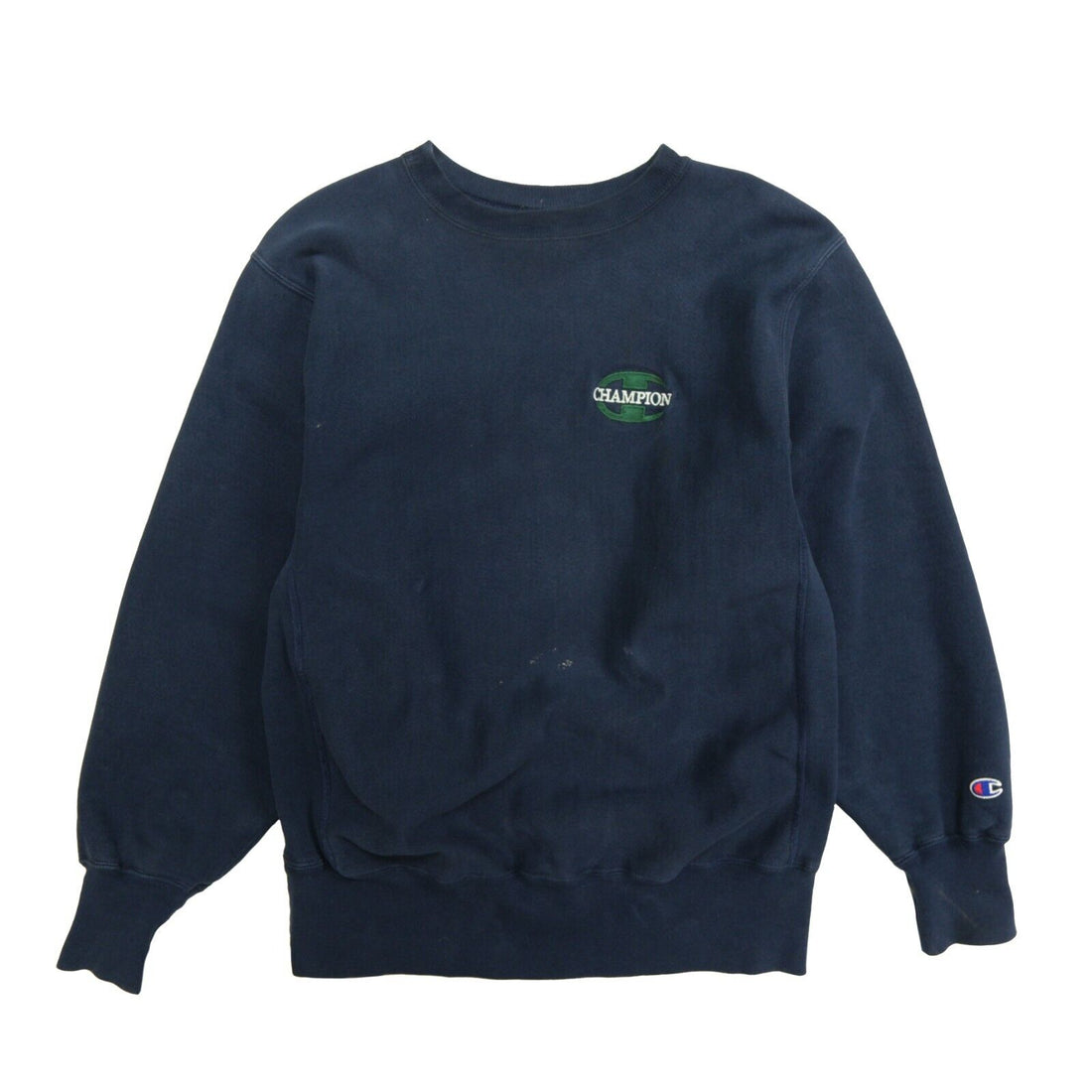 Vintage Champion Reverse Weave Sweatshirt Crewneck Size Large Blue 90s