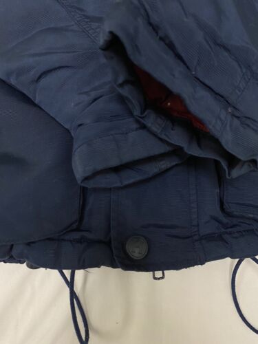 Vintage Tommy Hilfiger Parka Coat Jacket Size Medium Blue Down Insulated