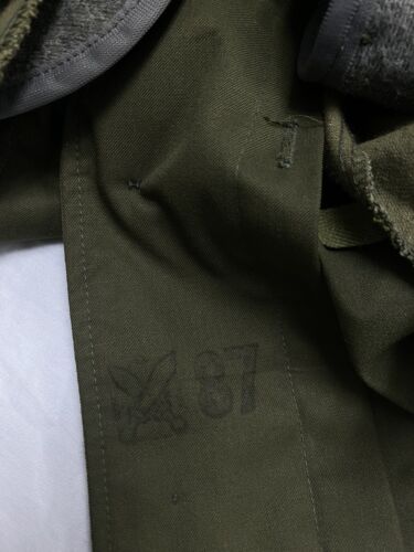 Vintage Oz Kpt Nalepku Presov Military Field Coat Jacket Size Large Czech Army