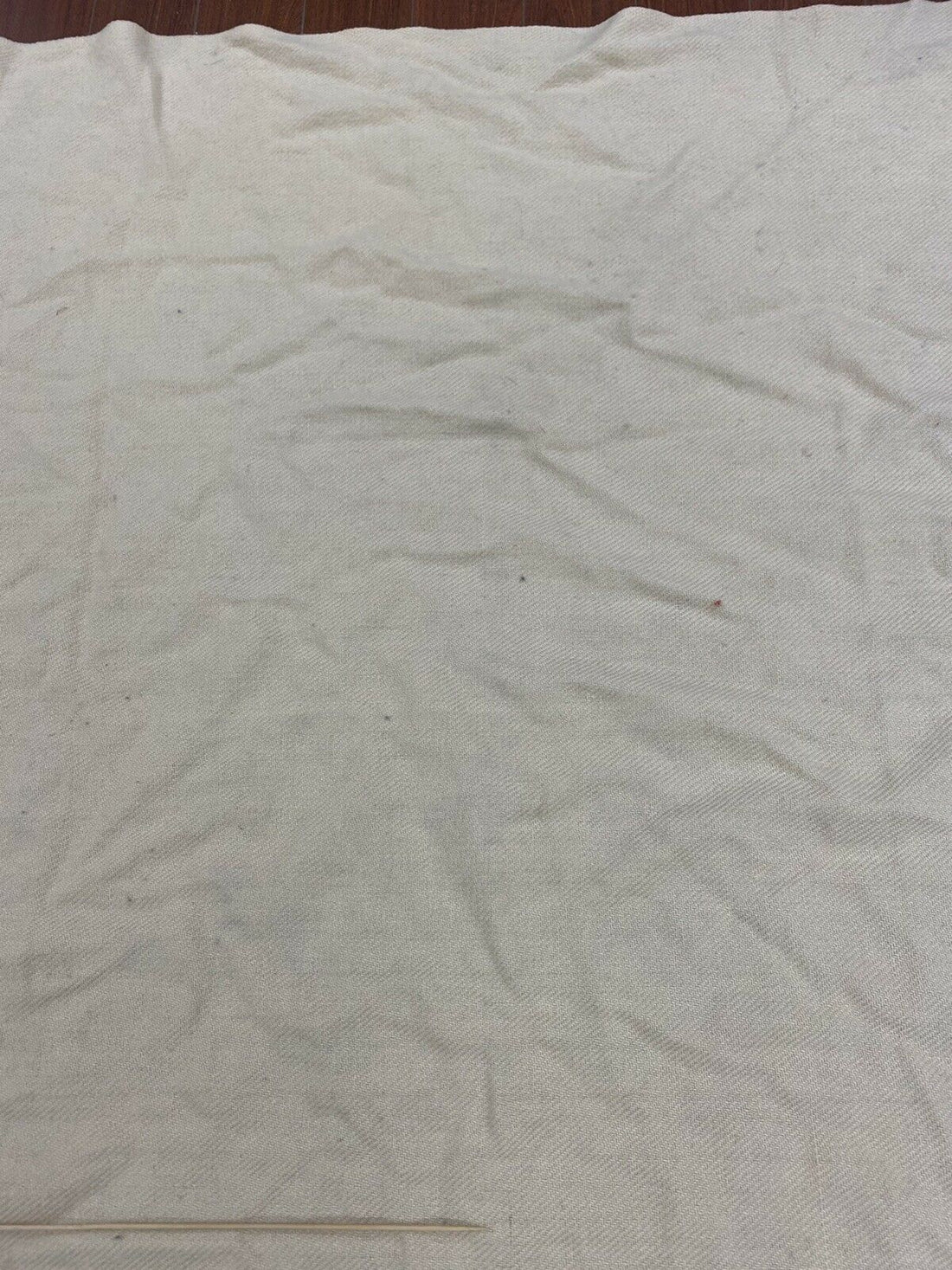 Vintage Strathmore Wool Blanket 88" x 68.5" Beige & Yellow Striped