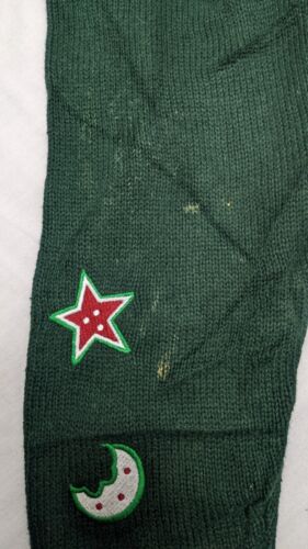 Vintage Santa Clause Christmas Knit Crewneck Sweater Size 1X Embroidered