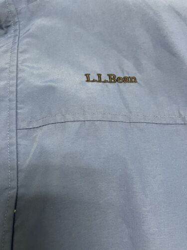Vintage LL Bean Light Jacket Size Large Blue Fleece Lined