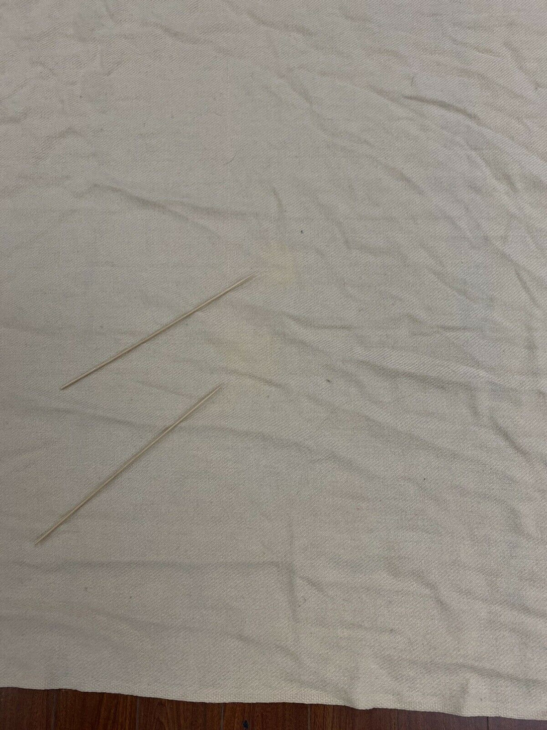 Vintage Strathmore Wool Blanket 88" x 68.5" Beige & Yellow Striped