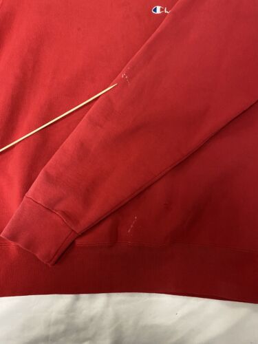 Vintage Champion Sweatshirt Crewneck Size XL Embroidered Red 90s