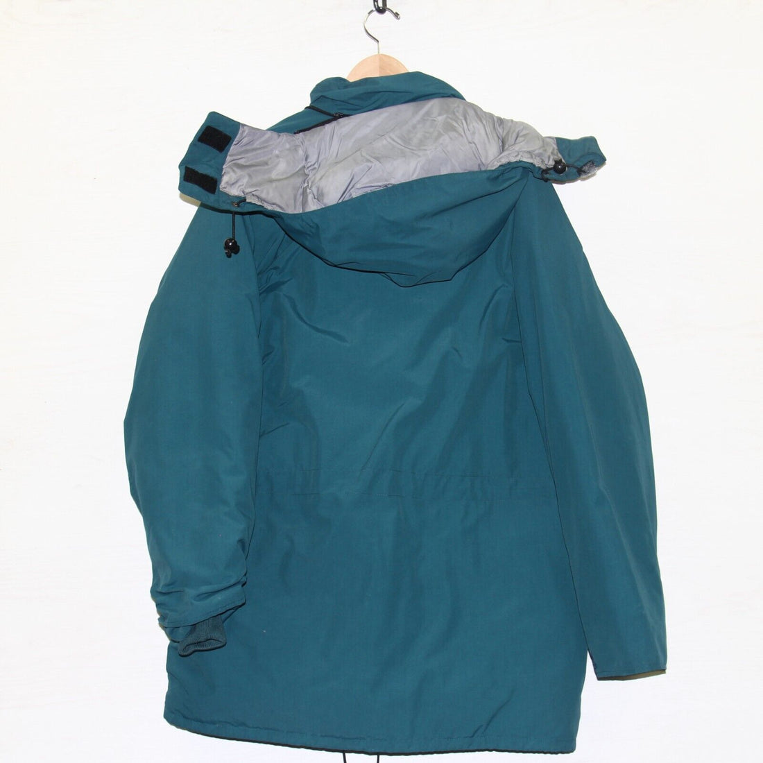 Vintage Eddie Bauer Parka Jacket Size Large Tall Blue Goose Down Insulated 90s