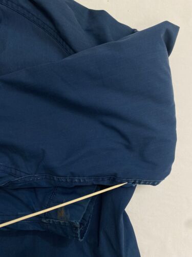 Vintage Woolrich Field Coat Jacket Size XL Navy Blue Made USA 90s