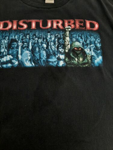 Vintage Disturbed Giant T-Shirt Size XL Black Metal Band Tee