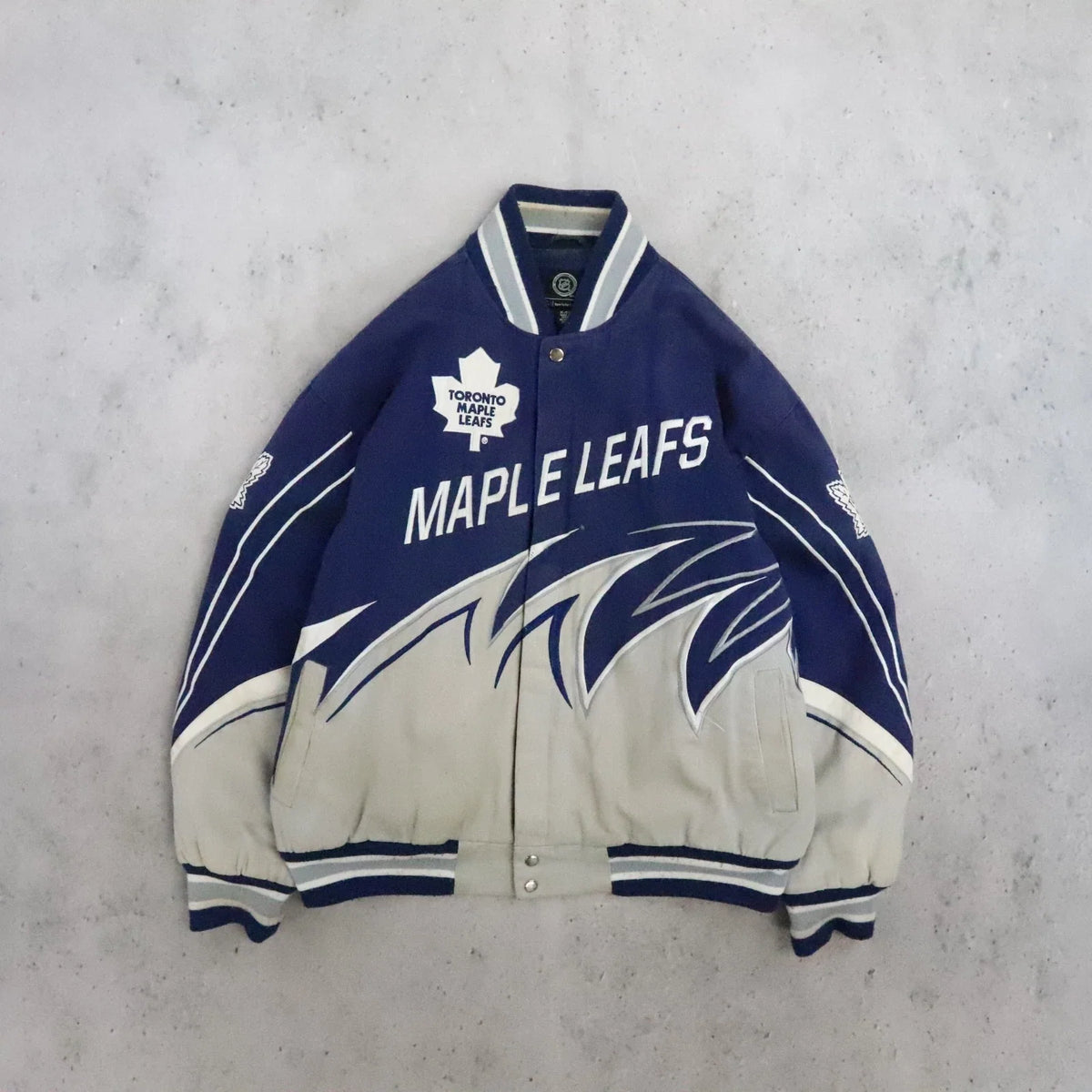 Vintage Toronto Maple Leafs G-III Carl Banks Bomber Jacket