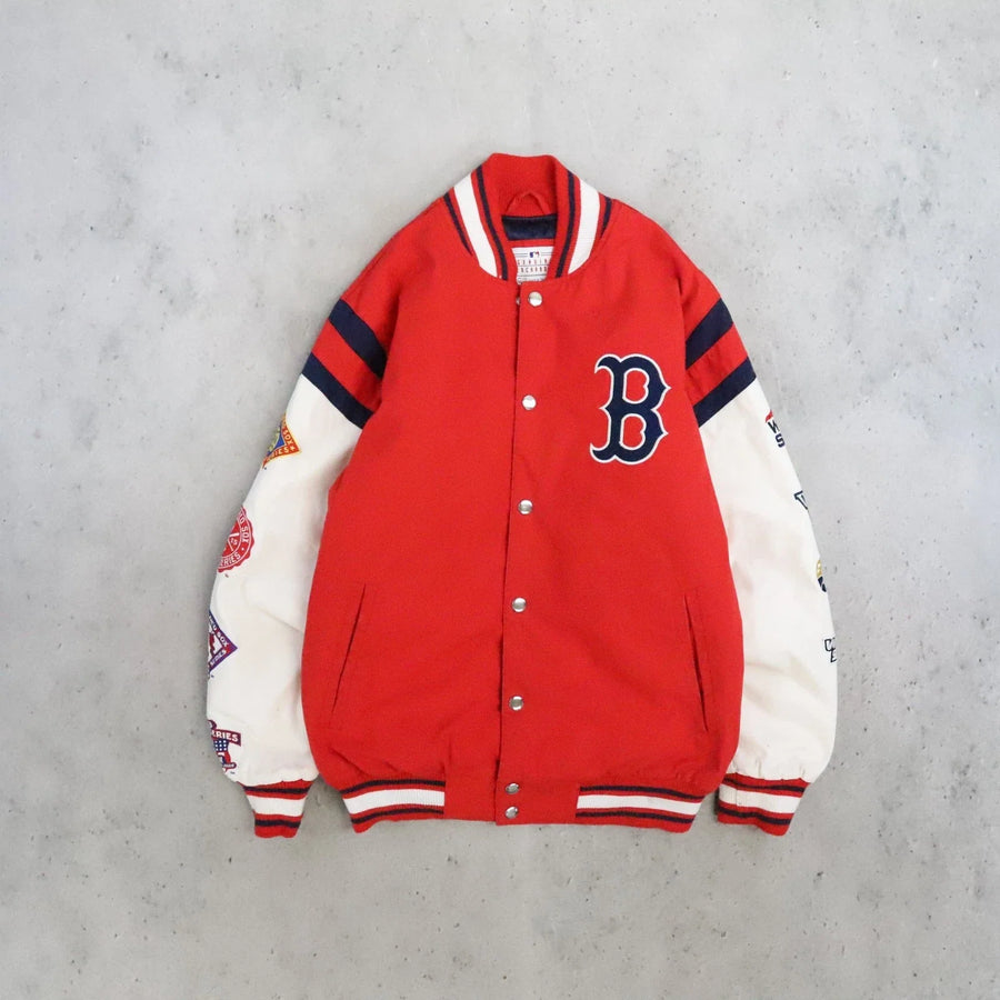 Boston Red Sox 9x World Series Champs Patch Varsity Jacket