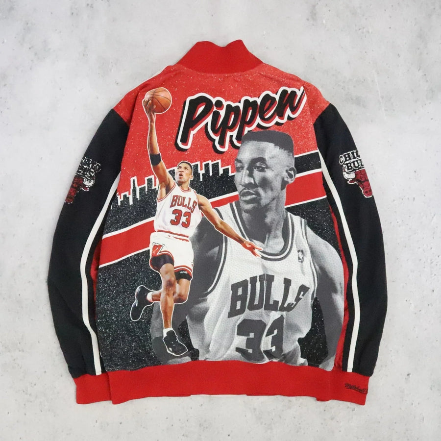 Chicago Bulls Scottie Pippen Mitchell & Ness Hardwood Classics Jacket Medium