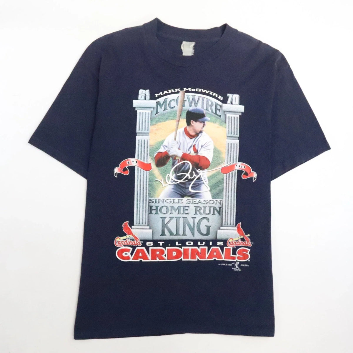 Vintage St. Louis Cardinals Mark McGwire Home Run King T-Shirt XL 1998 90s