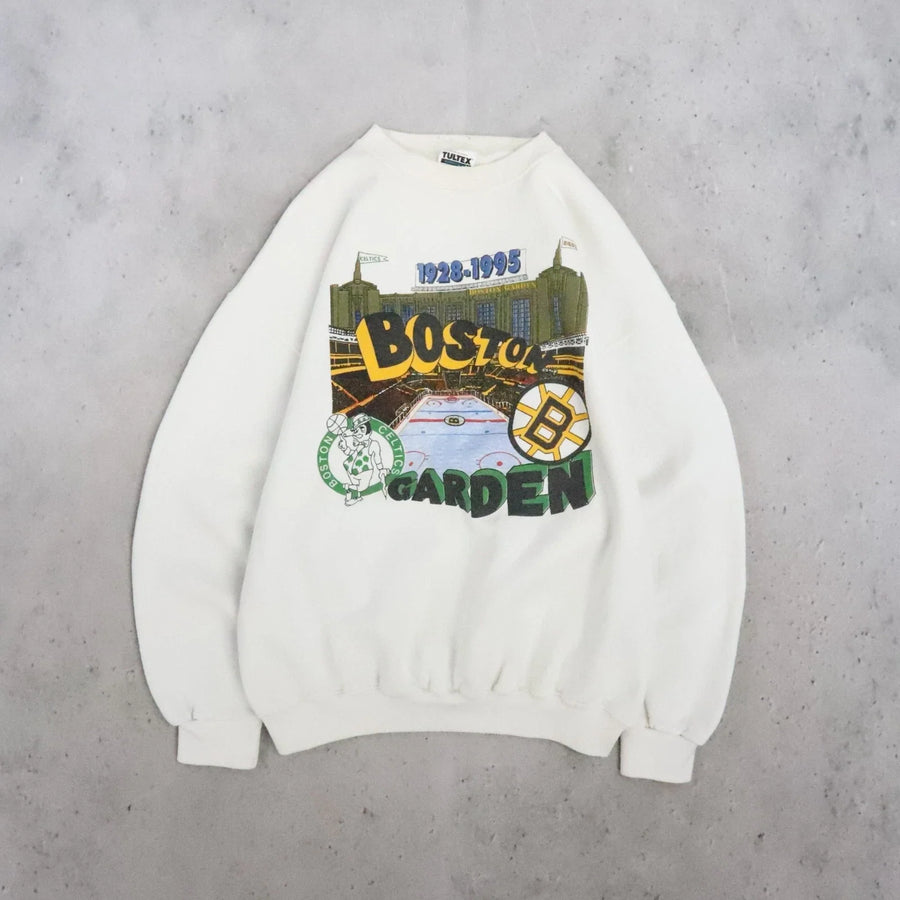 Vintage Boston Garden Celtics Bruins Crewneck Sweatshirt 90s