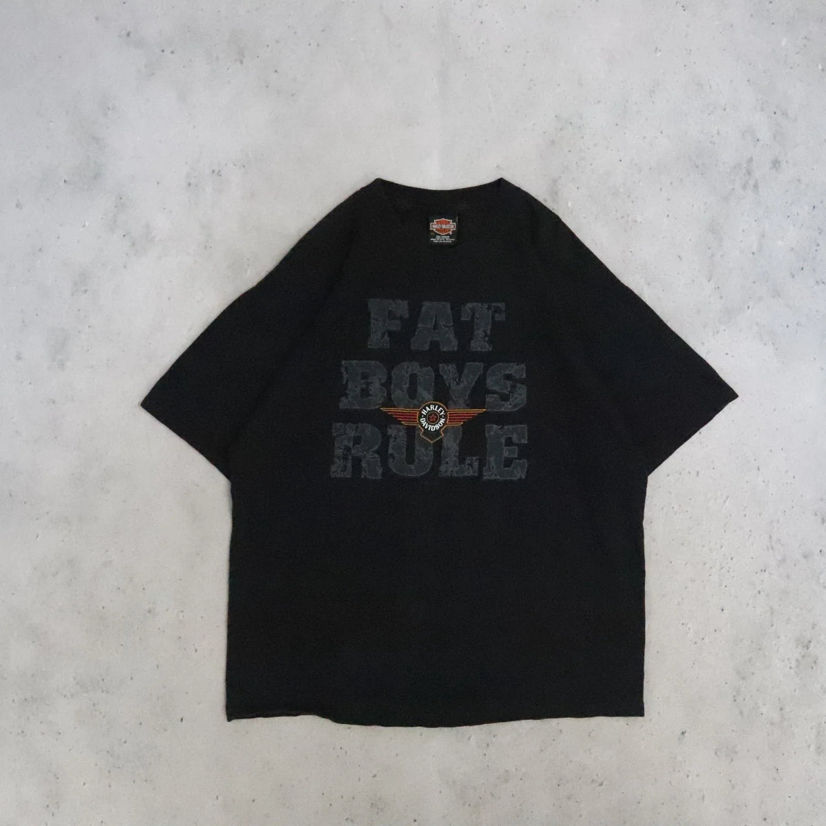 Vintage Harley Davidson Motorcycles Fat Boys Rule T-Shirt 2001