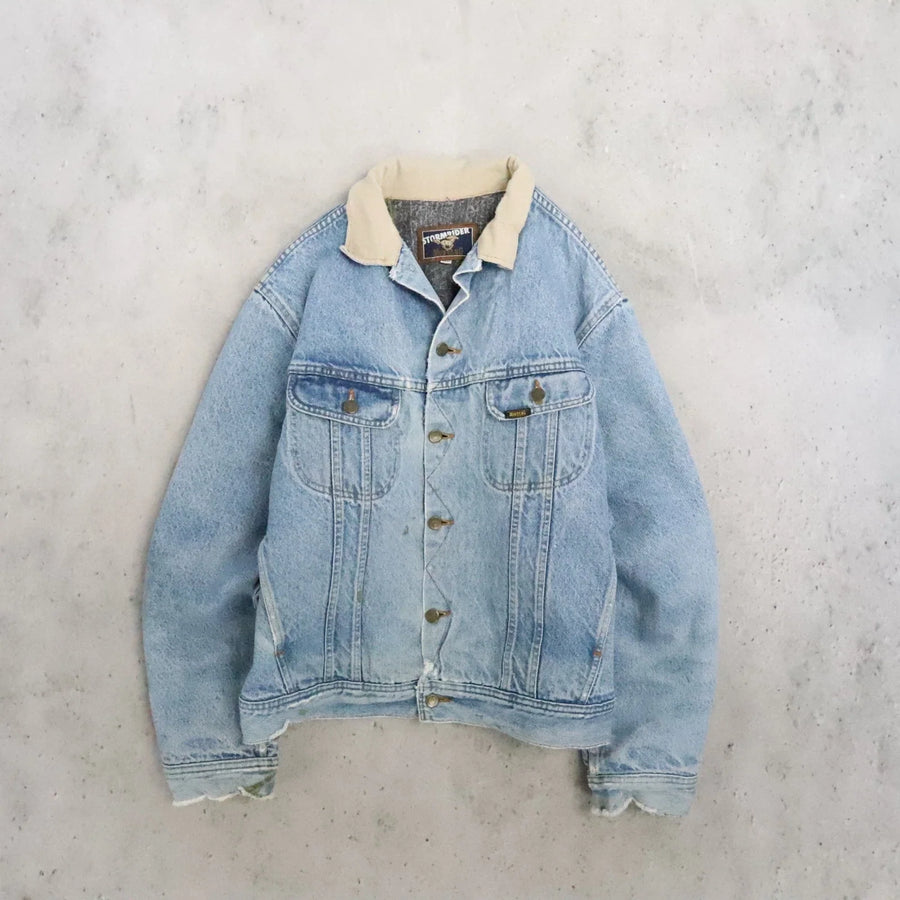 Vintage Mustang Stormrider Denim Jacket Distressed