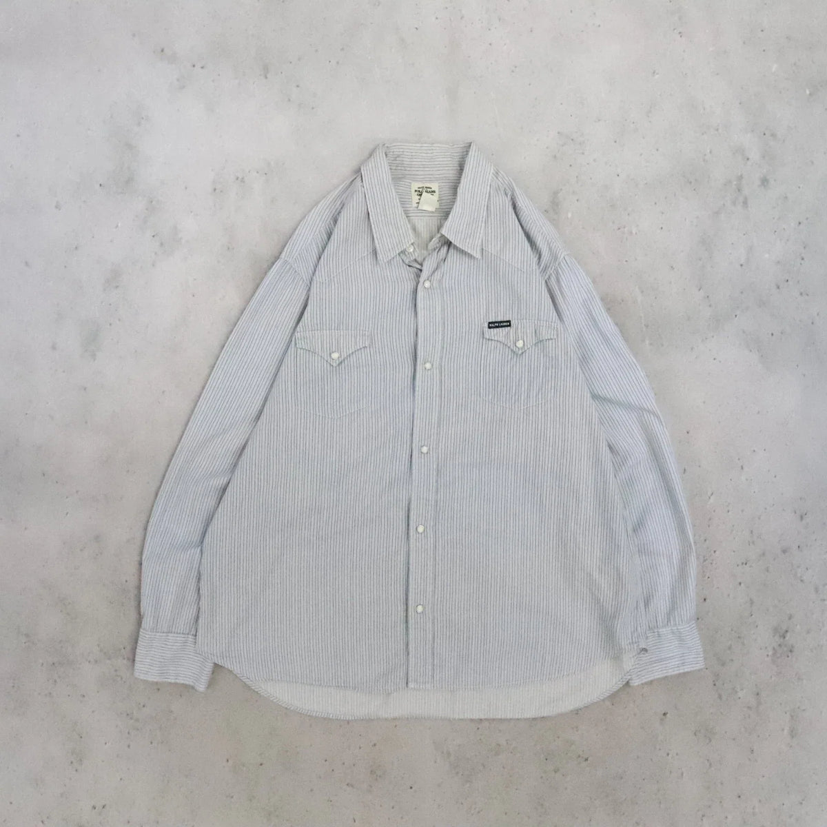 Vintage Polo Jeans Ralph Lauren Western Pearl Snap Shirt