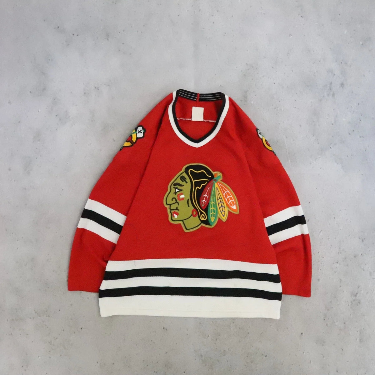 Vintage Chicago Blackhawks CCM Maska Hockey Jersey
