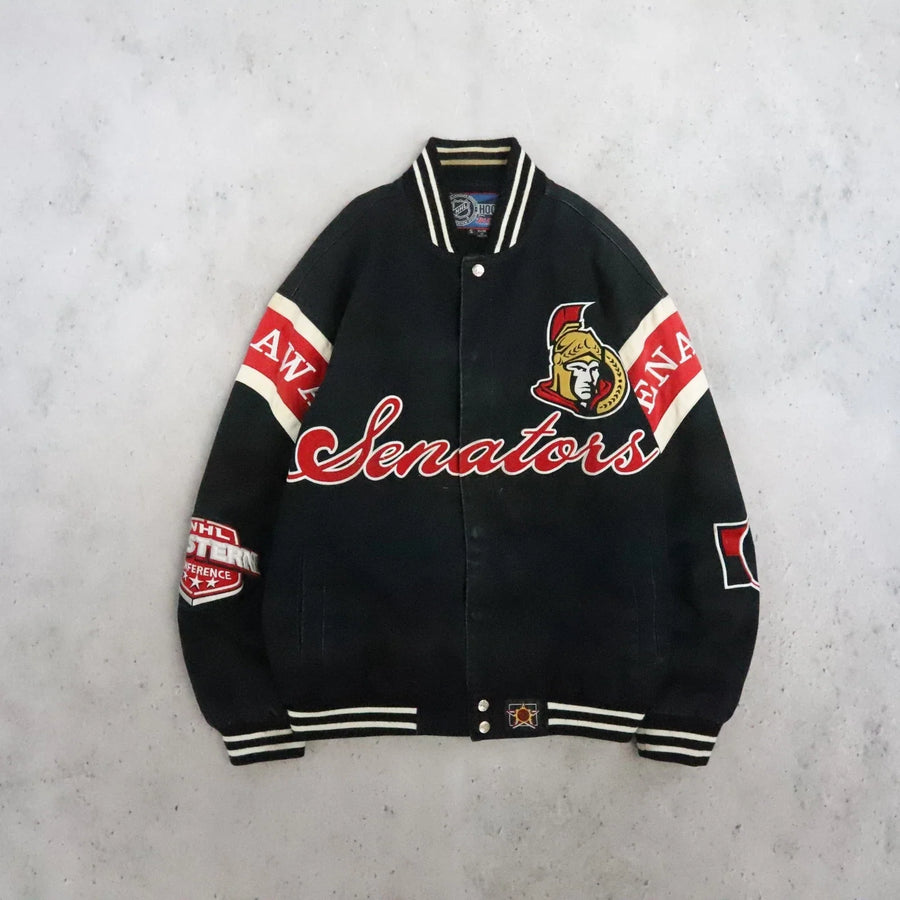 Vintage Ottawa Senators JH Design Bomber Jacket