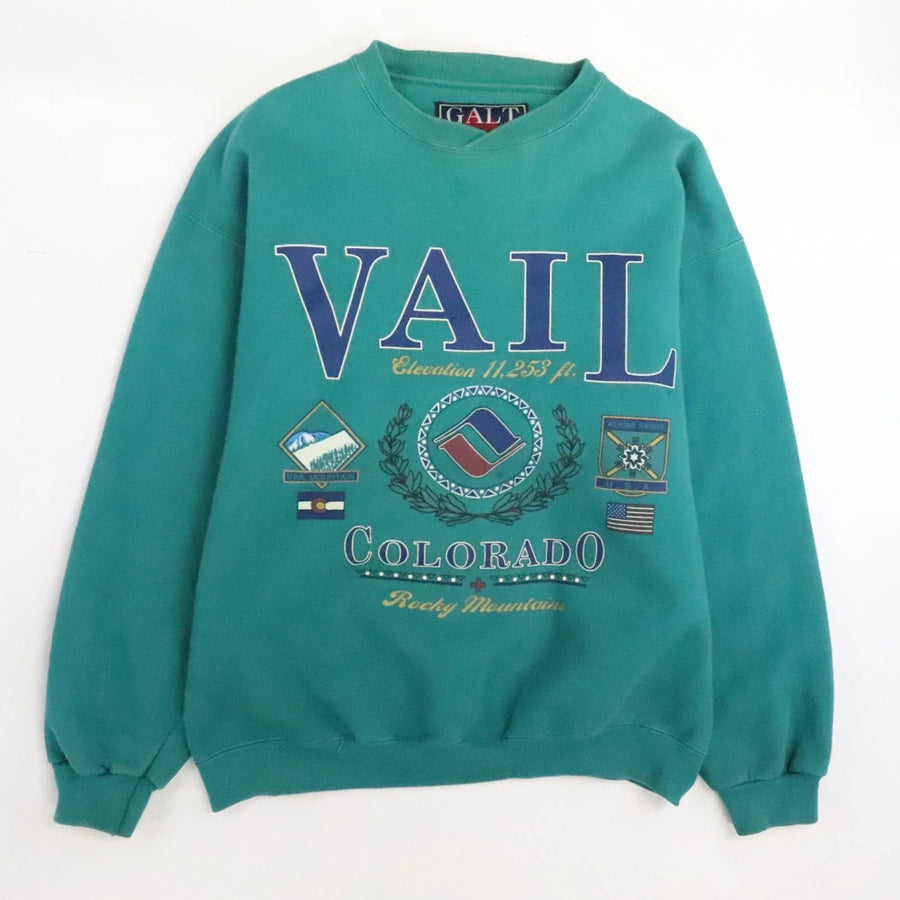 Vintage Vale Colorado Ski Mountain Sweatshirt 90s