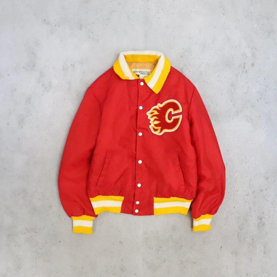 Vintage Calgary Flames Shain Canada Bomber Jacket