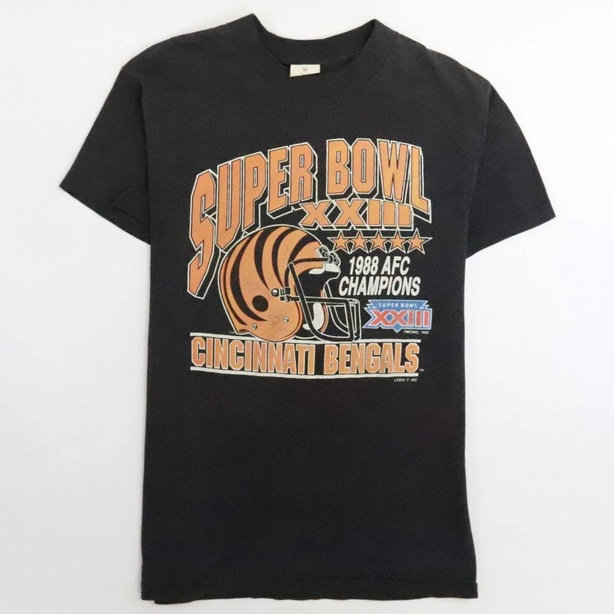 Vintage Cincinnati Bengals Super Bowl XXII Champs T-Shirt Medium 80s