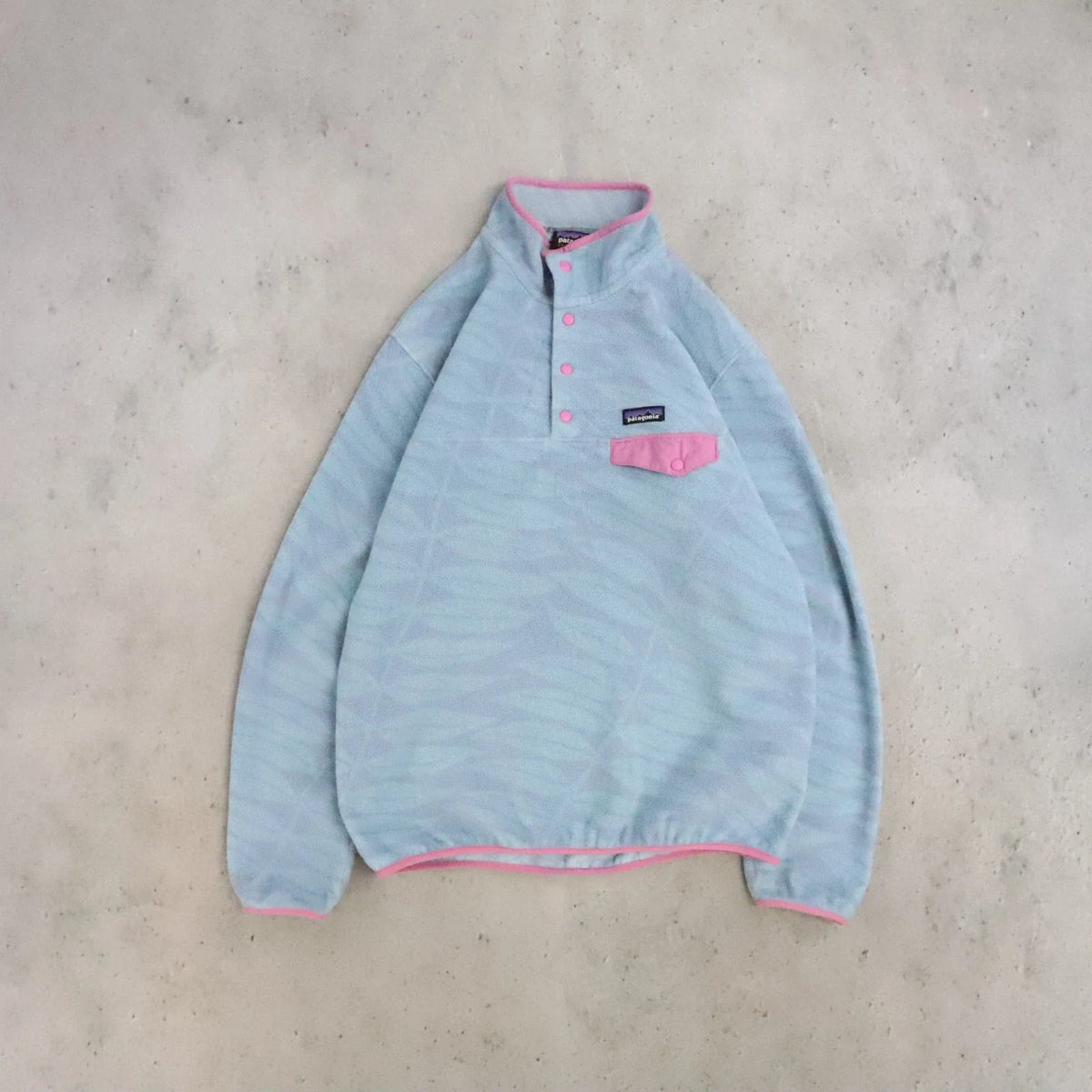 Patagonia Eucalyptus Synchilla Snap T Fleece Jacket Womens